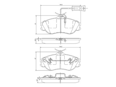 комплект спирачно феродо, дискови спирачки A.Z. Meisterteile AZMT-44-022-1364