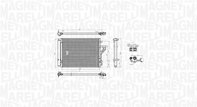 CONDENSATOR CLIMATIZARE MAGNETI MARELLI 350203778000 1