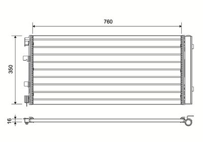 CONDENSATOR CLIMATIZARE VALEO 814179 0