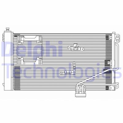 Kondensor, klimatanläggning DELPHI TSP0225610