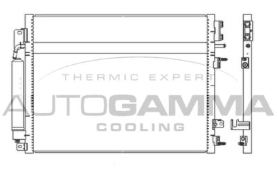 Конденсатор, кондиционер AUTOGAMMA 107357 для CHRYSLER 300C