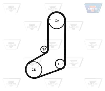 CUREA DE DISTRIBUTIE OPTIBELT ZRK1174 2