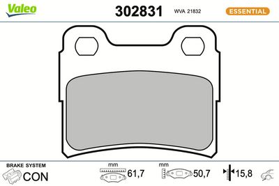 SET PLACUTE FRANA FRANA DISC VALEO 302831