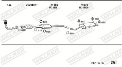 SISTEM DE ESAPAMENT WALKER REK100432