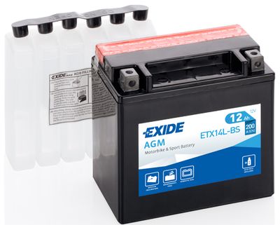 Стартерная аккумуляторная батарея EXIDE ETX14L-BS для HARLEY-DAVIDSON STREET