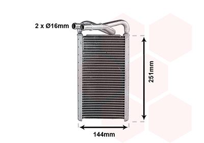 Kachelradiateur, interieurverwarming