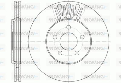 WOKING D61361.10 Тормозные диски  для CHRYSLER SEBRING (JR) 2.7 V6 24V