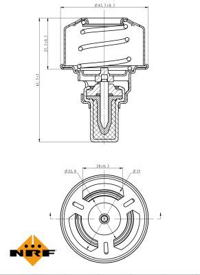 Thermostat, coolant 725007