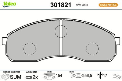 SET PLACUTE FRANA FRANA DISC VALEO 301821