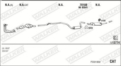 Изпускателна система WALKER FO31302