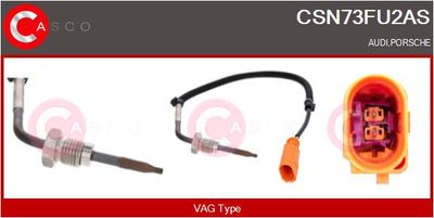 SENZOR TEMPERATURA GAZE EVACUARE CASCO CSN73FU2AS