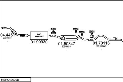 SISTEM DE ESAPAMENT MTS MERC43639B019656