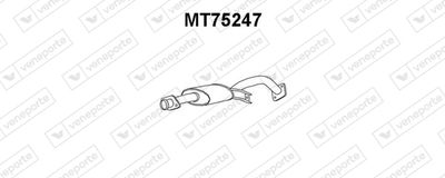 Предглушитель выхлопных газов VENEPORTE MT75247 для MITSUBISHI PAJERO