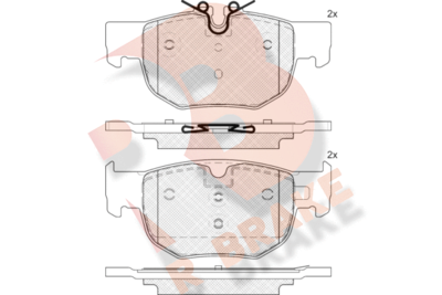 Комплект тормозных колодок, дисковый тормоз R BRAKE RB2444 для JAGUAR F-PACE