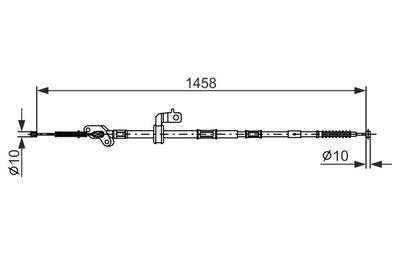 Тросик, cтояночный тормоз BOSCH 1 987 482 903 для TOYOTA RAV 4