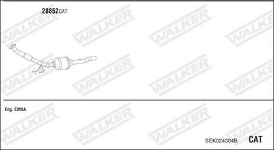 Изпускателна система WALKER SEK024304B