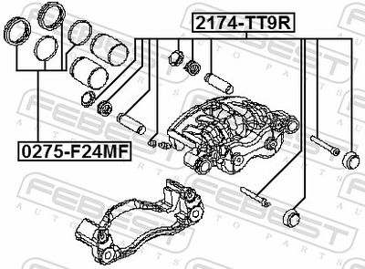 Repair Kit, brake caliper 0275-F24MF