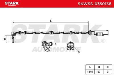 датчик, обороти на колелото STARK SKWSS-0350138