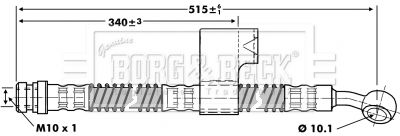 Brake Hose Borg & Beck BBH6798