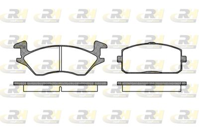 Комплект тормозных колодок, дисковый тормоз ROADHOUSE 2105.10 для TOYOTA STARLET