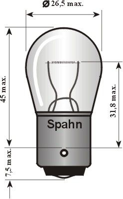 4010 SPAHN GLÜHLAMPEN Лампа накаливания, фонарь указателя поворота