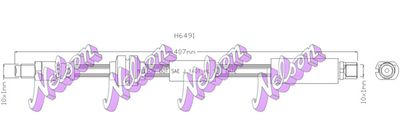 спирачен маркуч KAWE H6491