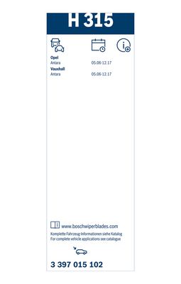 LAMELA STERGATOR BOSCH 3397015102 5