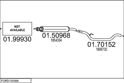 SISTEM DE ESAPAMENT MTS FORD15508A000069