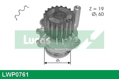 Vodní čerpadlo, chlazení motoru LUCAS LWP0761