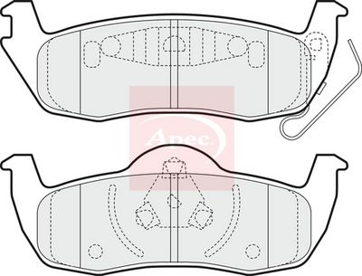 APEC Brake Pad Set, disc brake PAD1472