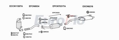 Układ wydechowy EUROFLO PGEXP16D6012
