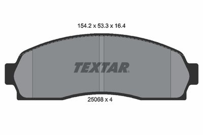 TEXTAR Remblokkenset, schijfrem (2506801)