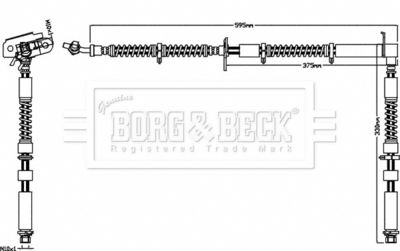 Brake Hose Borg & Beck BBH7532