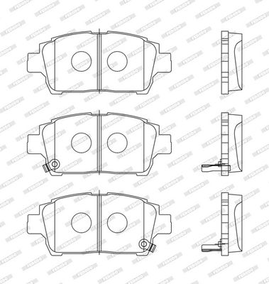 BREMSBELAGSATZ SCHEIBENBREMSE FERODO FDB1392 1