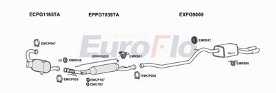 Układ wydechowy EUROFLO PG50820D1005
