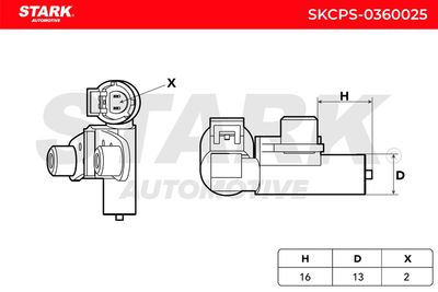 импулсен датчик, колянов вал STARK SKCPS-0360025