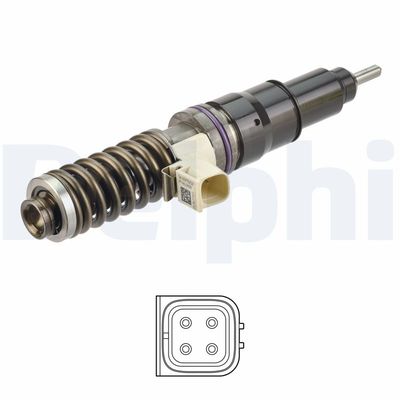 Delphi E3 EUI Fuel Injector BEBE4D44001