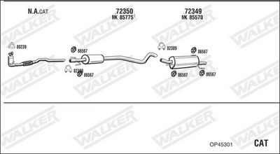SISTEM DE ESAPAMENT WALKER OP45301