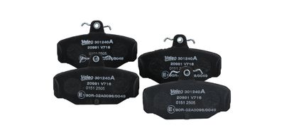 BREMSBELAGSATZ SCHEIBENBREMSE VALEO 301240A 26