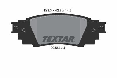 Комплект тормозных колодок, дисковый тормоз TEXTAR 2243401 для TOYOTA C-HR