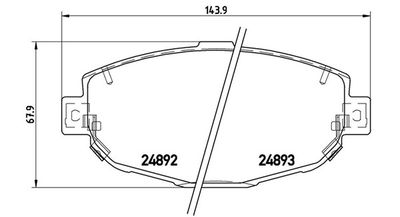BREMSBELAGSATZ SCHEIBENBREMSE MAGNETI MARELLI 363700483104