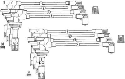 Комплект проводов зажигания BBT ZK0517 для FERRARI 348
