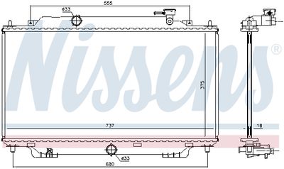 RADIATOR RACIRE MOTOR NISSENS 68555 4