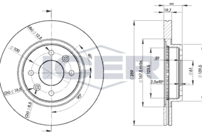 спирачен диск ICER 78BD5081-2