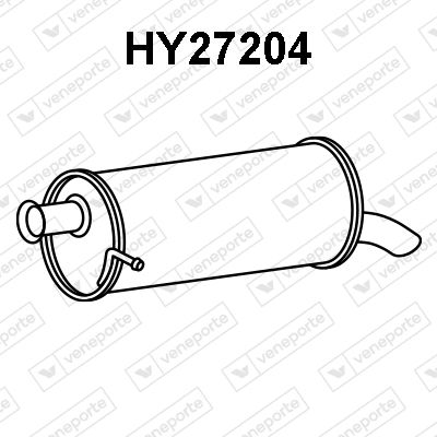 Глушитель выхлопных газов конечный VENEPORTE HY27204 для HYUNDAI i20
