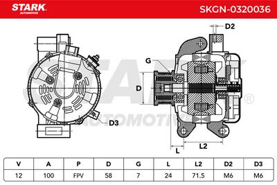 генератор STARK SKGN-0320036