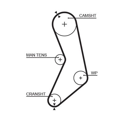 Timing Belt GATES 5288