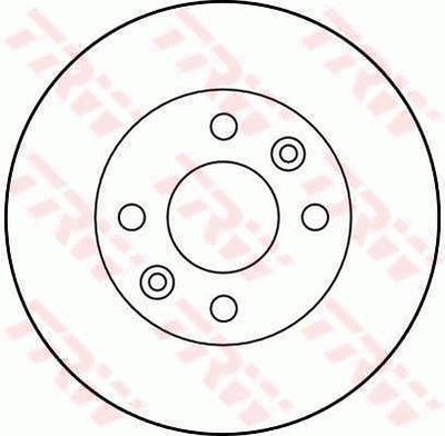 TRW DF1009 Тормозные диски для RENAULT 18 Variable (135_)