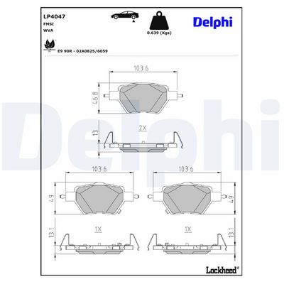 Remblokken set Achter , past: BYD SEAL Electric 07.22-