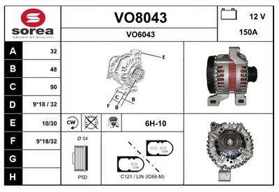 GENERATOR SNRA VO8043
